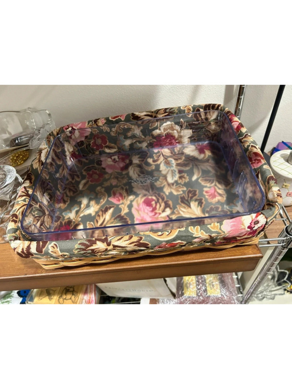 Longaberger Letter tray basket majolica garden liner heavy duty protector